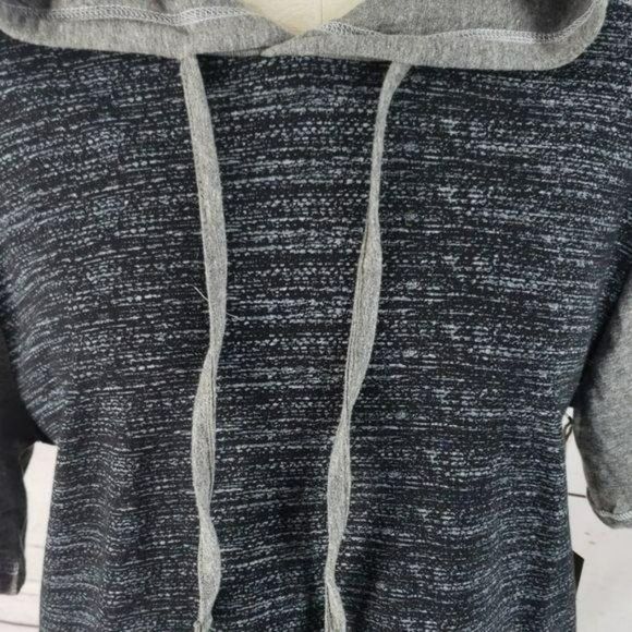 Metro One Two Tone Hooded Oversized Tee‎ Shirt Medium - Picture 5 of 6